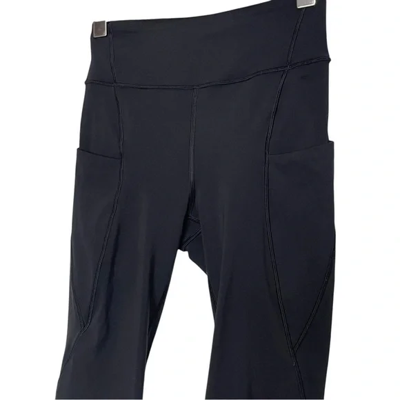 Lululemon Break Free Crop Nulux 17" Leggings Black Size 4 Running Gym Sports - Picture 9 of 16